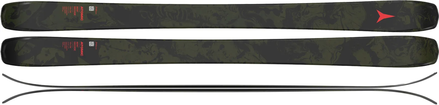 2027 Atomic Bent Decode - Ski Graphics and Camber Profile
