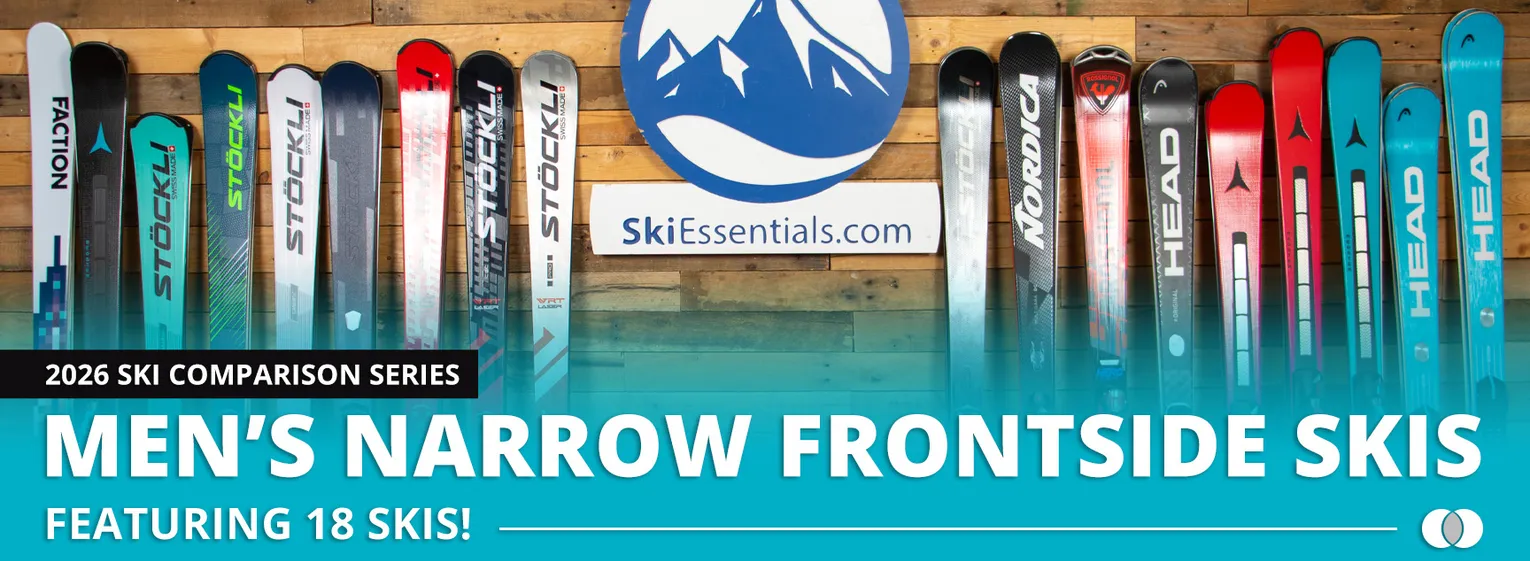 2026 Men's Narrow Frontside Ski Comparison - Lead Image