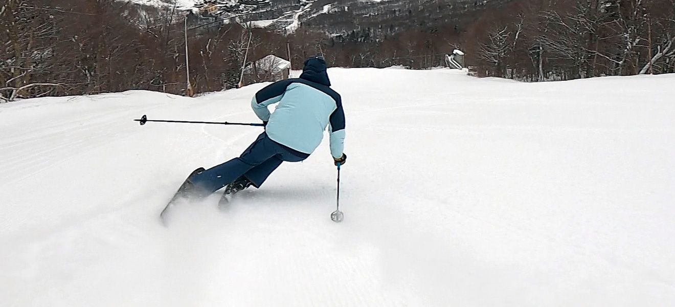 2022 Atomic Maverick 100 Ti Ski Review: Full Width Action Image 2