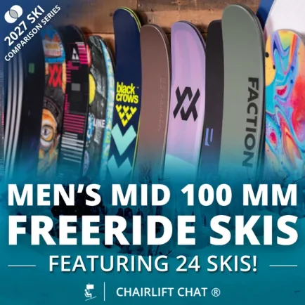 2027 Men's Mid 100 mm Freeride Ski Comparison