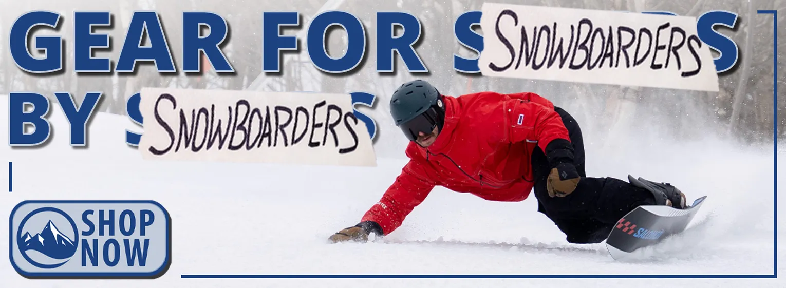 Gear for snowboarders by snowboarders activity page banner