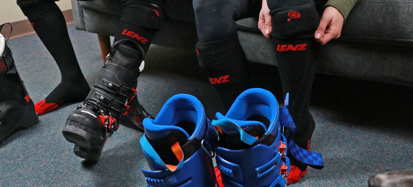 Lenz 6.0 Heated Sock Gear Review: Full Width Studio Image 1