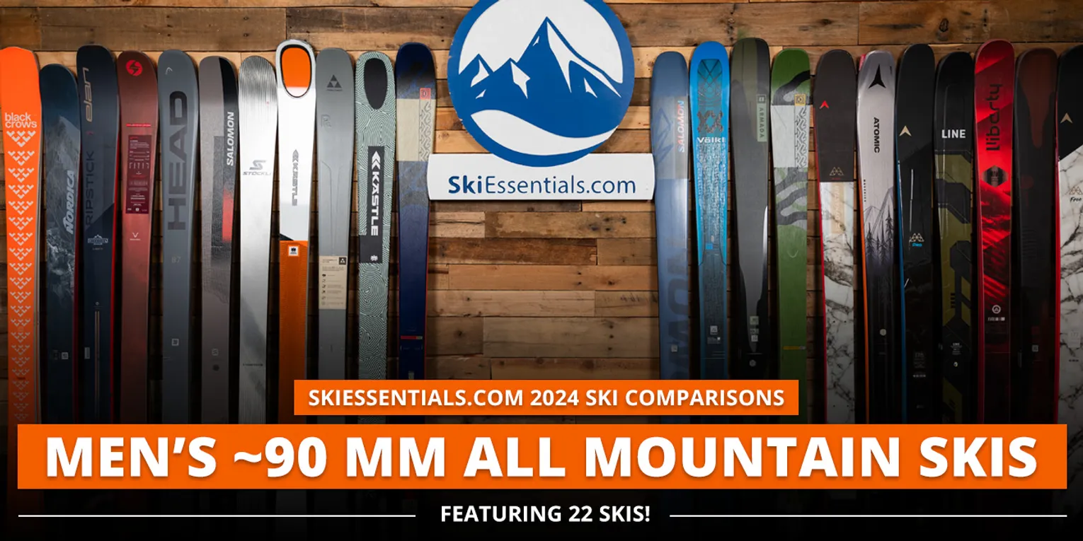 2024 Men's ~90 mm All Mountain Ski Comparison Lead Image