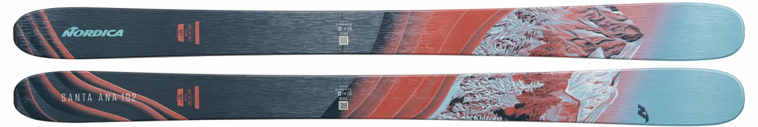 2025 Nordica Santa Ana 102 Skis - 2025 Nordica Santa Ana 102 Ski Graphics

