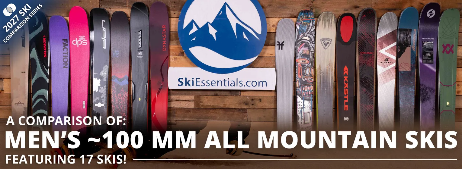 2027 Men's ~100 mm All Mountain Ski Comparison - Lead Image