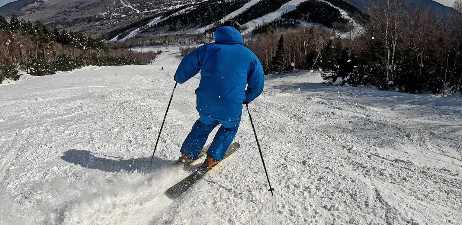 2027 K2 Mindbender 96 On Snow Ski Review - Soft Snow Action Shot