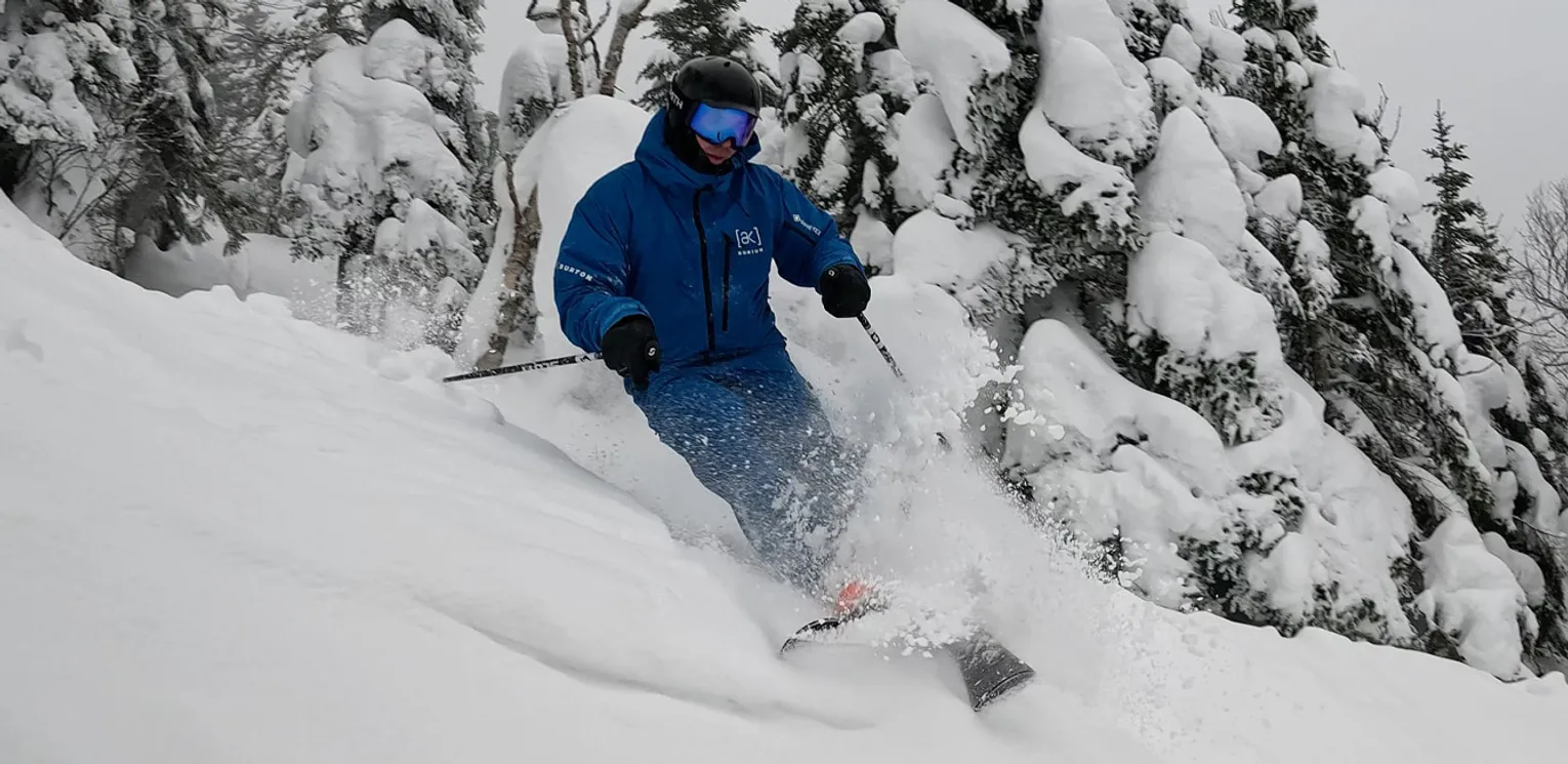 2027 Rossignol Arcade 94 and Head KORE 94 On Snow Ski Comparison - Bob Action Shot