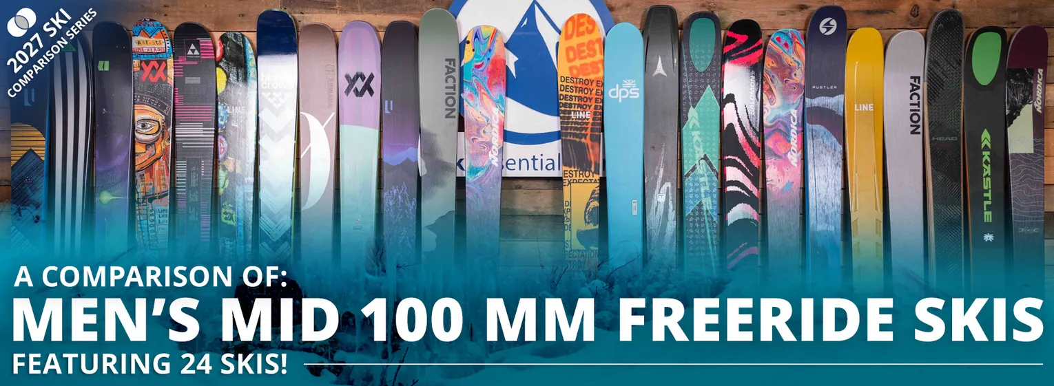 2027 Men's Mid 100 mm Freeride Ski Comparison
