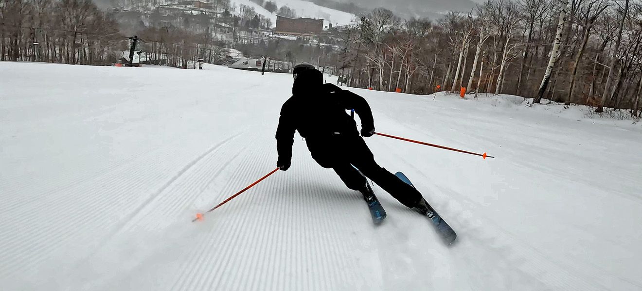 2023 Nordica Enforcer 104 Unlimited Ski Review: Full Width Action Image 1