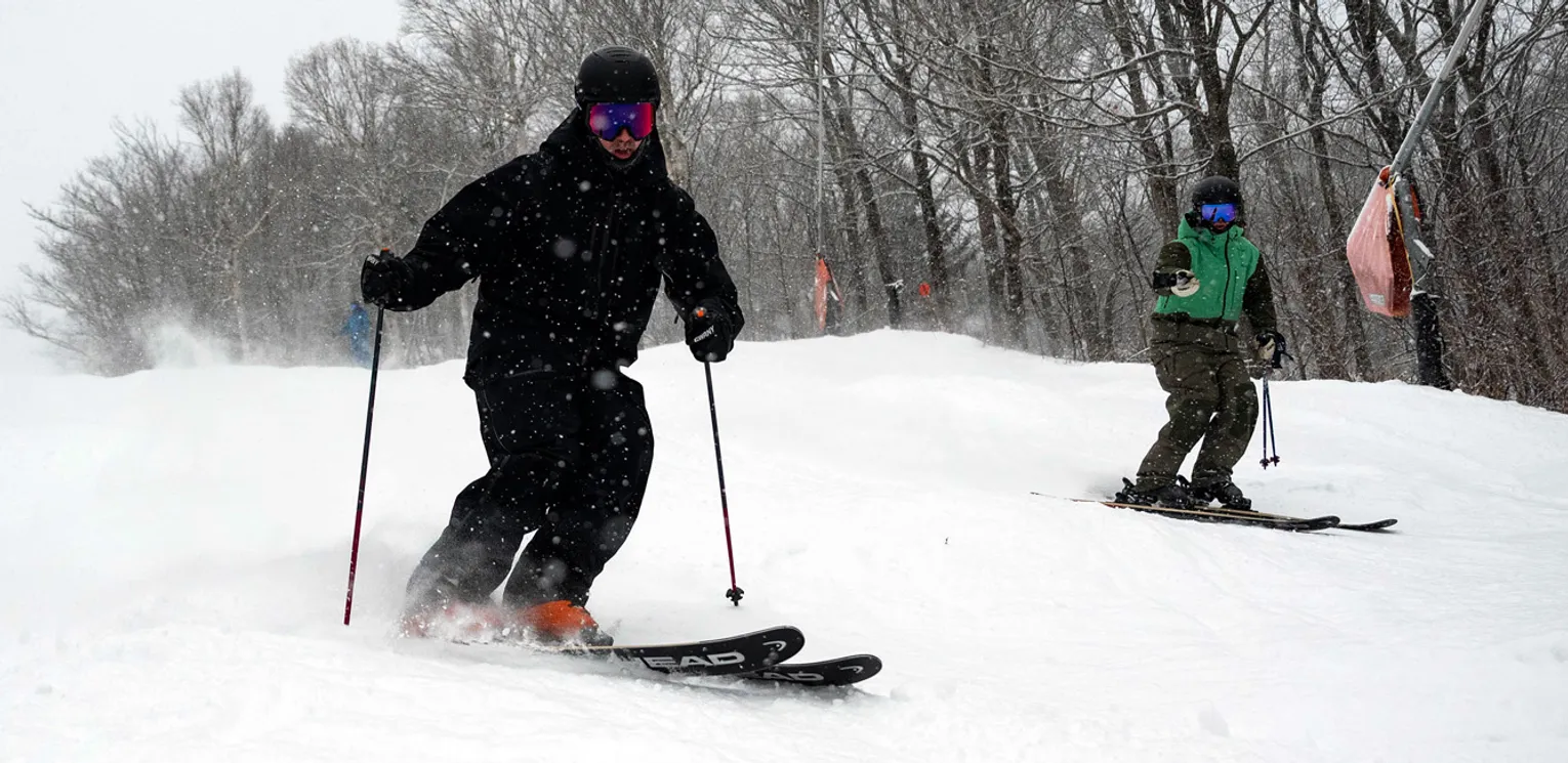 2026 Head Kore 100 Ti On Snow Ski Review - Matt Action Shot