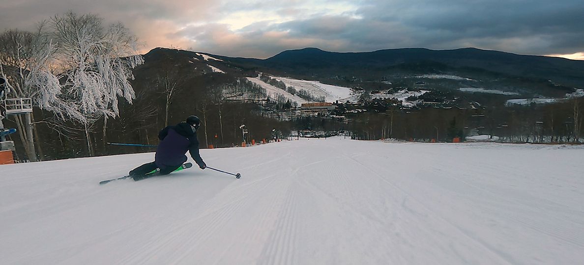  2021 Volkl Kanjo 84 Ski Review: Full Width Action Image 2