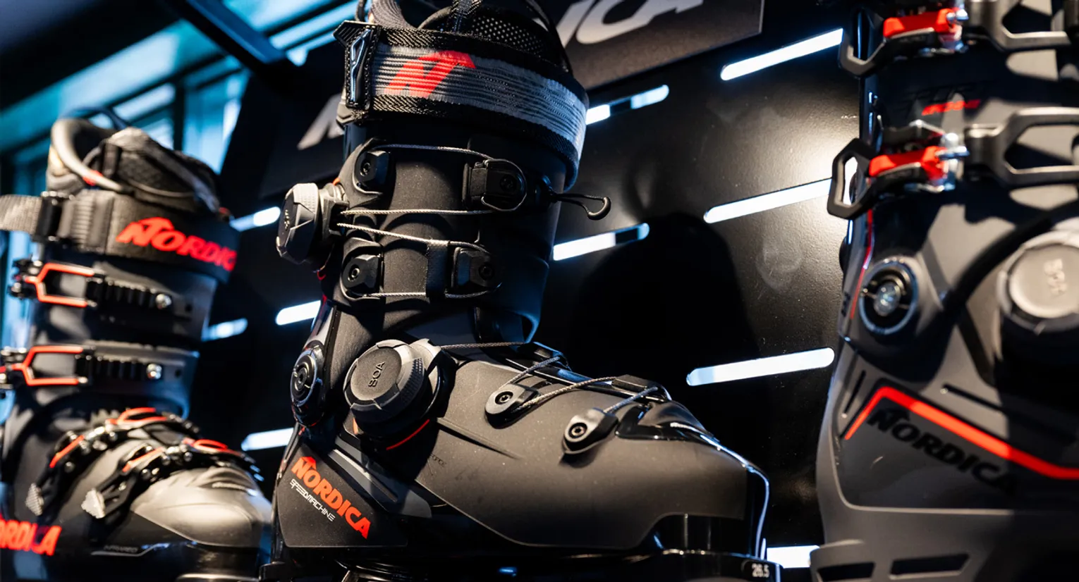 2026 Nordica Speedmachine 130 BOA DD Ski Boots - On Snow Ski Review - Studio Shot 1