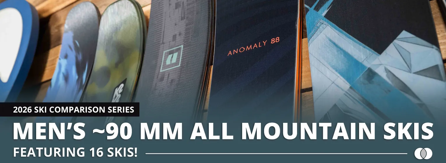 2026 Men's ~90mm All Mountain Ski Comparison Lead Image