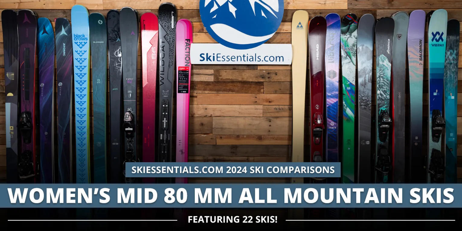 2024 Women's Mid 80mm All Mountain Ski Comparison Lead Image