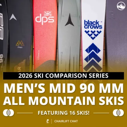 2026 Men's Mid 90 mm All Mountain Ski Comparison
