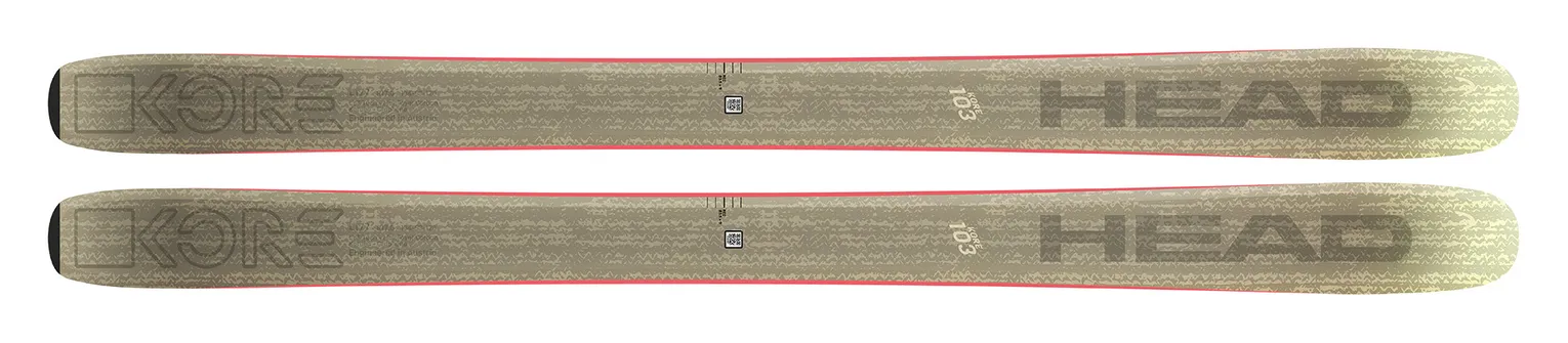 2025 Head Kore 103 W Skis - 2025 Head Kore 103 W Ski Graphics