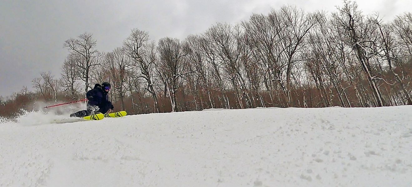 2021 Rossignol Blackops Sender Ti Ski Review: Full Width Action Image 2