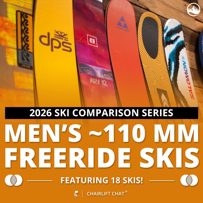 2026 Men's ~110 mm Freeride Ski Comparison