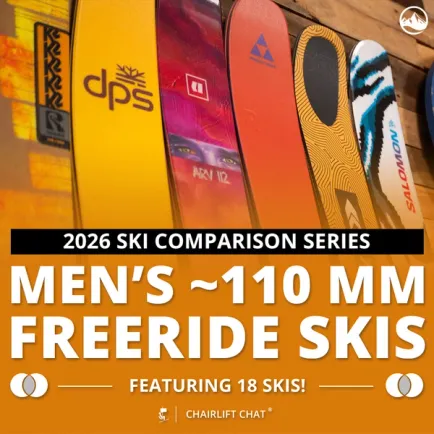 2026 Men's ~110 mm Freeride Ski Comparison