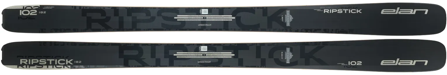 2025 Elan Ripstick 102 Black Edition Skis - 2025 Elan Ripstick 102 Black Edition Ski Graphics
