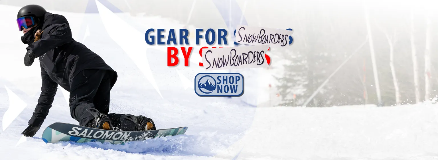 Gear for snowboarders by snowboarders activity page banner