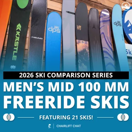 2026 Men's Mid 100 mm Freeride Ski Comparison