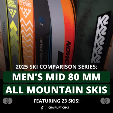 2025 Men's Mid 80mm All Mountain Ski Comparison