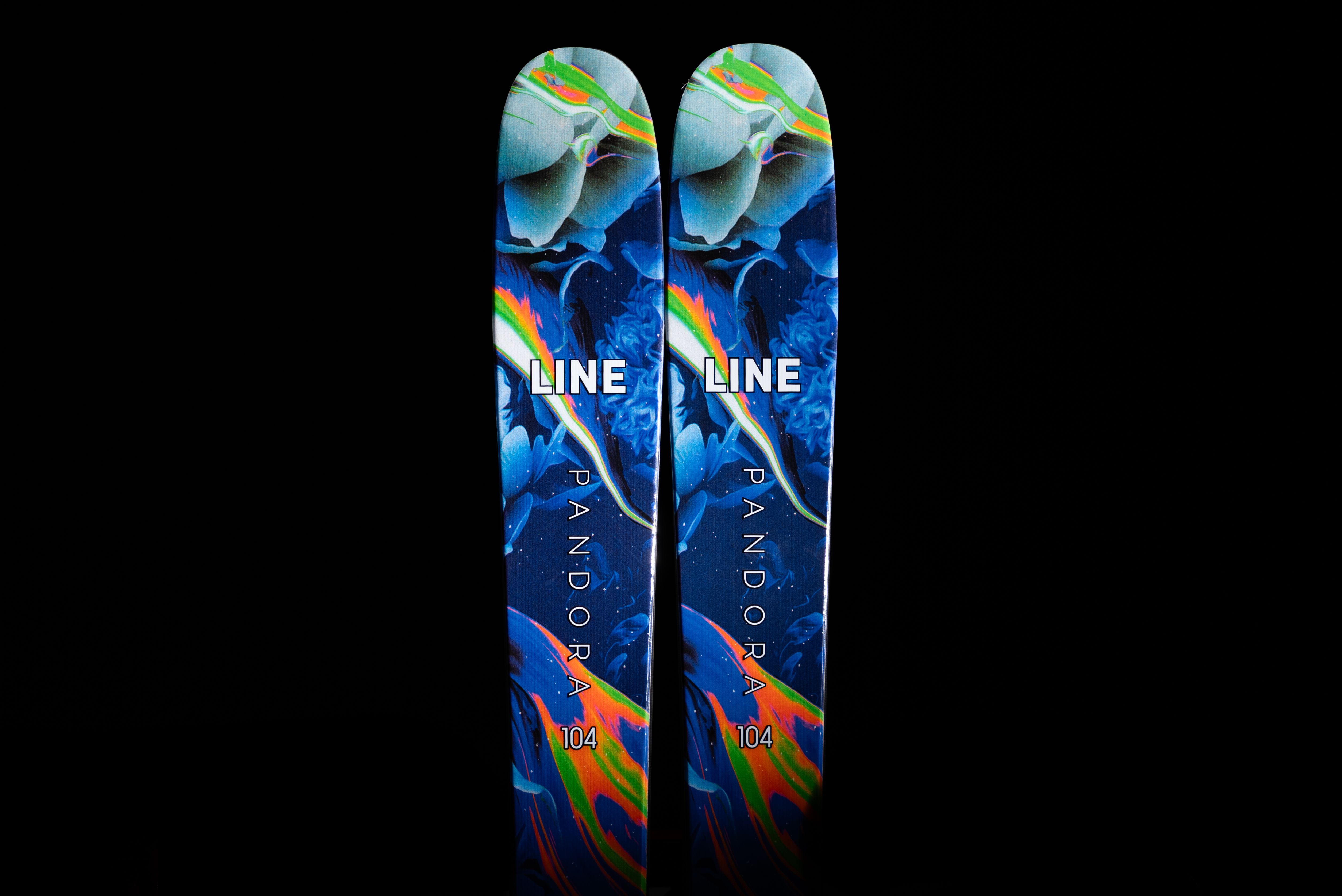 LINE Pandora 104 172cm テレマークスキーセット　シール付 line-skis-pandora-104-skis-