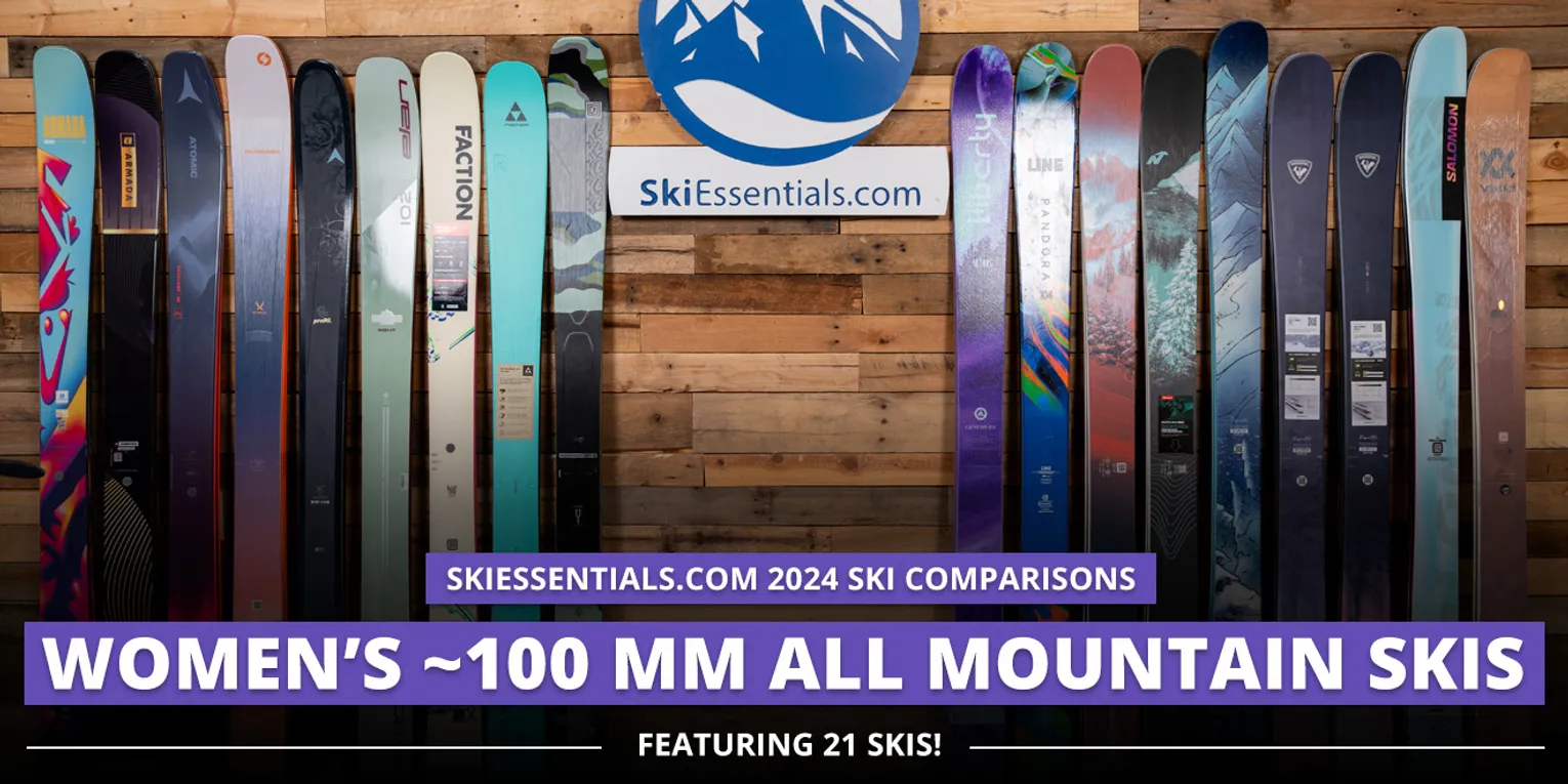 2024 Women's ~100mm All Mountain Ski Comparison Lead Image