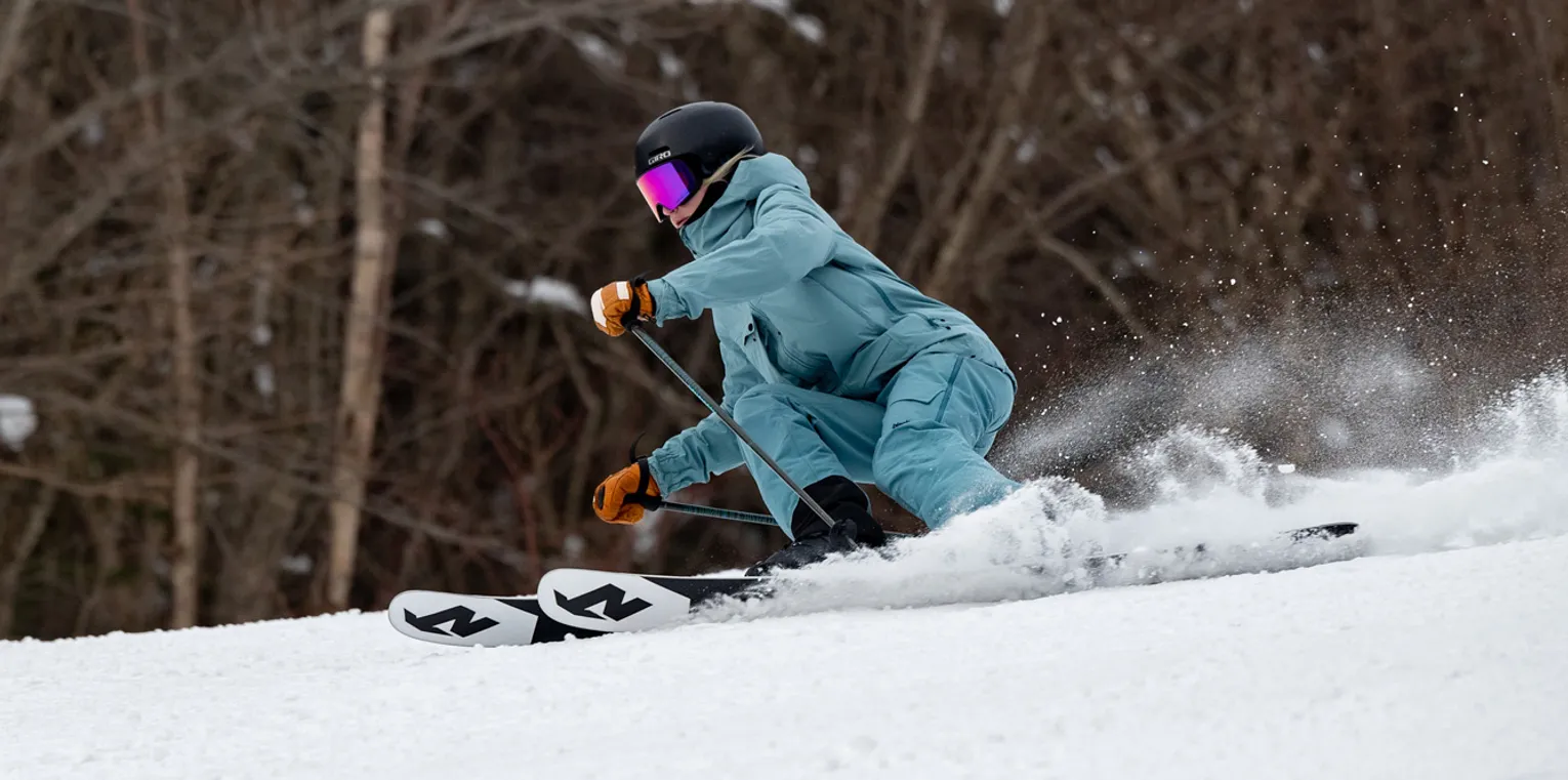 2024 Nordica Santa Ana 98 Ski Review - Emily Action Shot 1