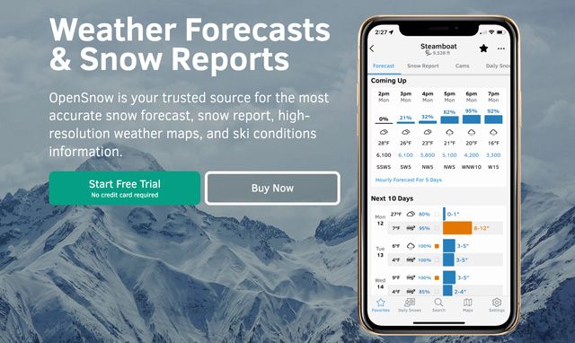 Top Five Fridays March 17, 2023: OpenSnow Homepage Image