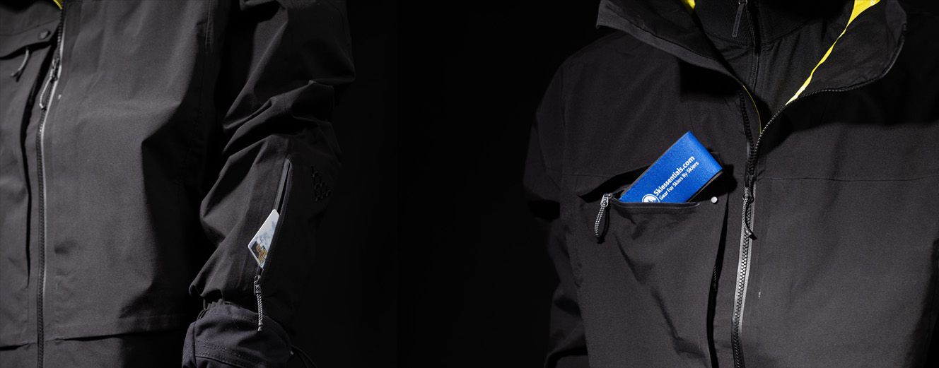 Black Crows Freebird XPore Jacket and Pants Kit Review: Jacket Pockets Closeup