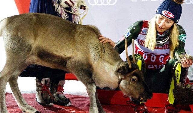 Top Five Fridays November 29, 2019: Mikaela Shiffrin World Cup Reindeer Image