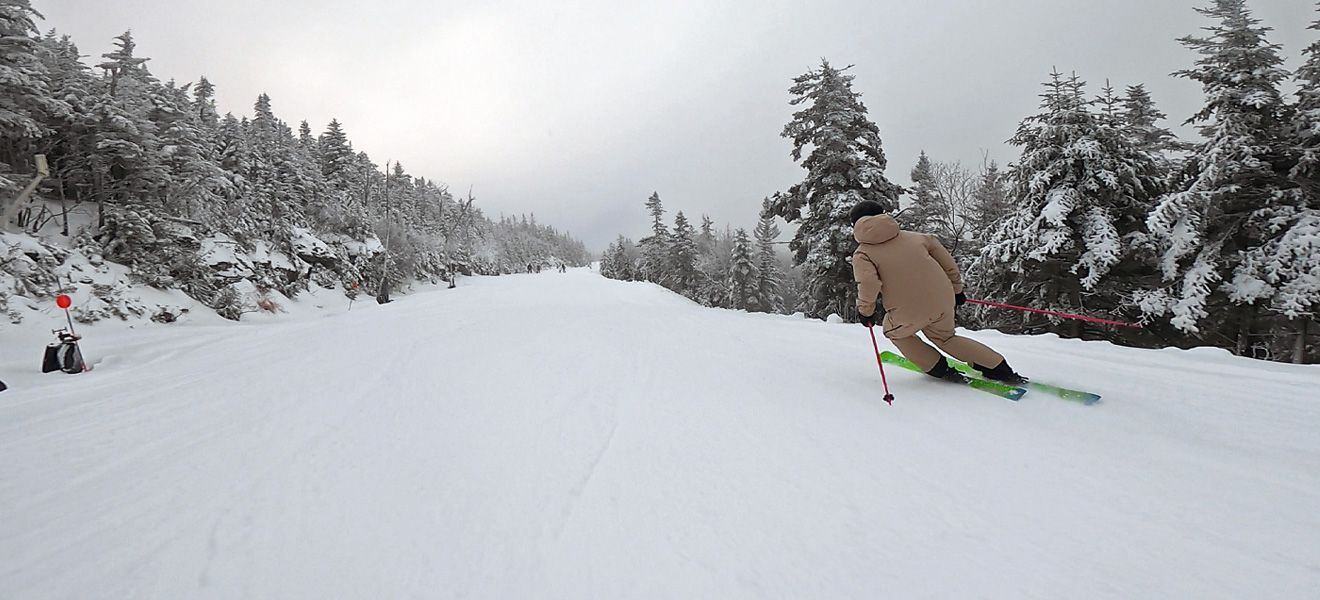 2021 Elan Wingman 86 CTI Ski Review: Full Width Action Image 1