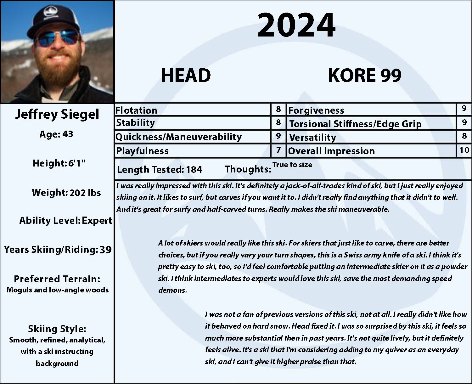 2024 Head Kore 99 Ski with Marker Squire 11 Bindings | Alpine Skis