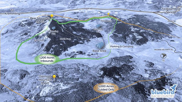 Top Five Fridays September 18, 2020: Bluebird Backcountry Map