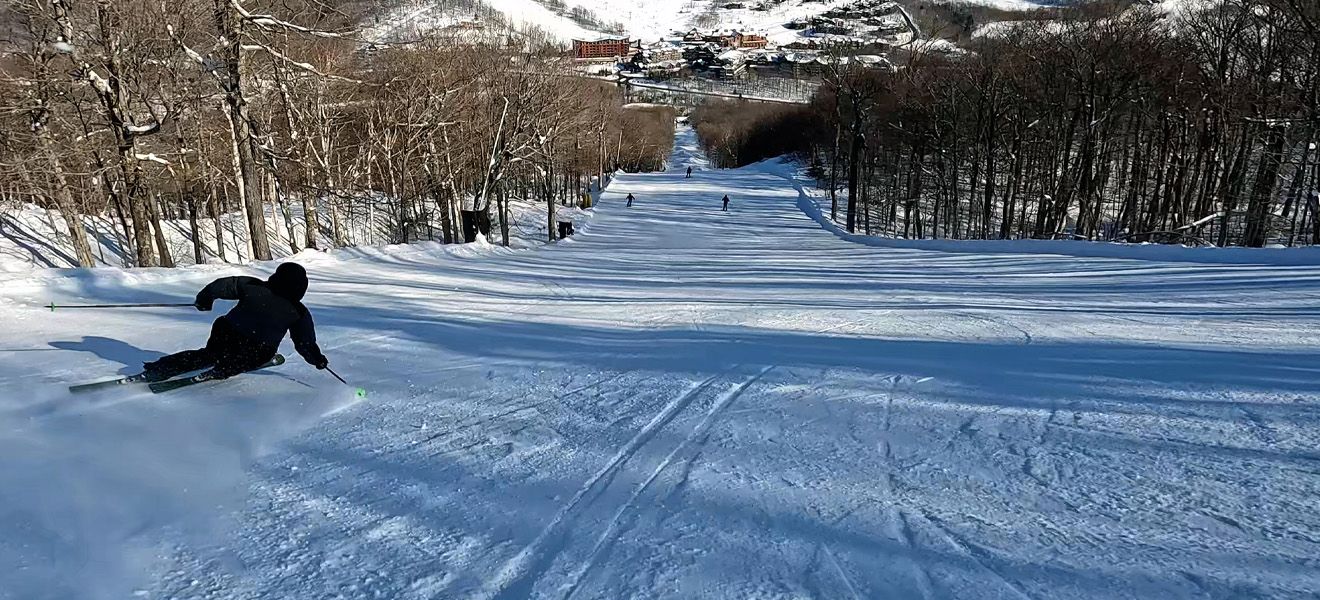 2023 K2 Disruption Ti2 Skis: Full Width Action Image 1