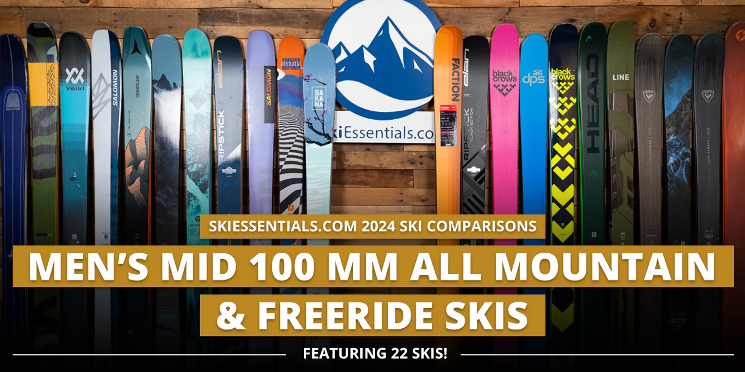 2024 Men's Mid 100mm All Mountain & Freeride Ski Comparison Lead Image