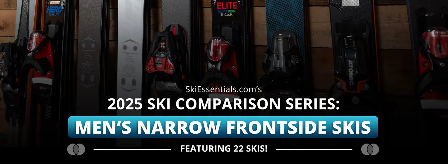 2025 Men's Narrow Frontside Ski Comparison Lead Image