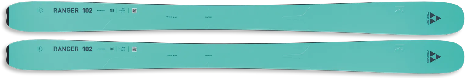 2024 Fischer Ranger 96 & Ranger 102 Ski Review - Fischer Ranger 102 Light Blue Ski Graphic