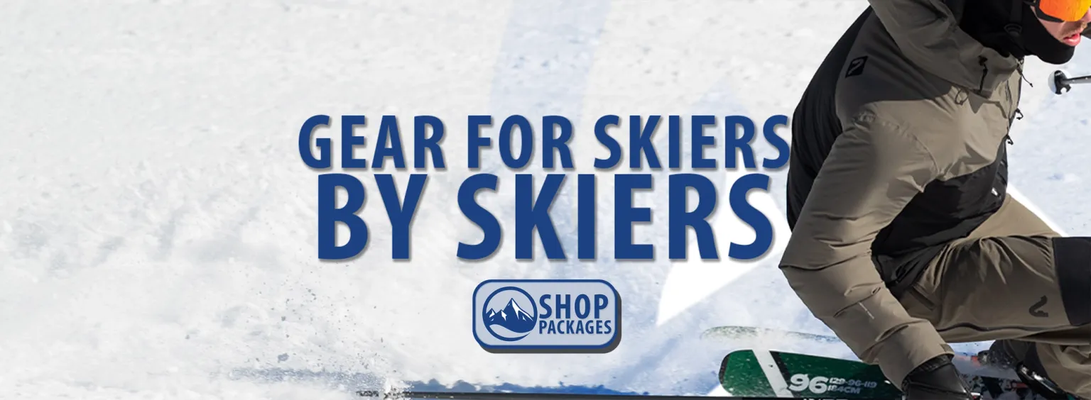 Gear for skiers by skiers package activity page banner