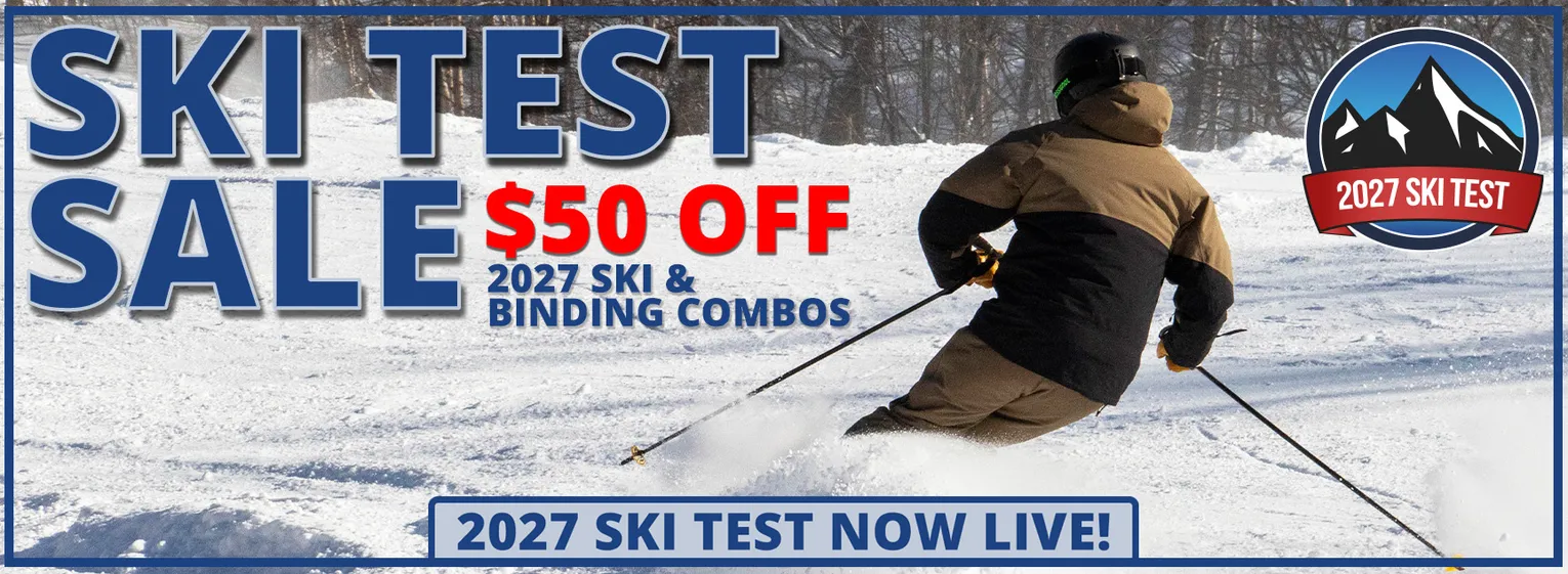 ski test sale $50 off 2027 ski and binding combos