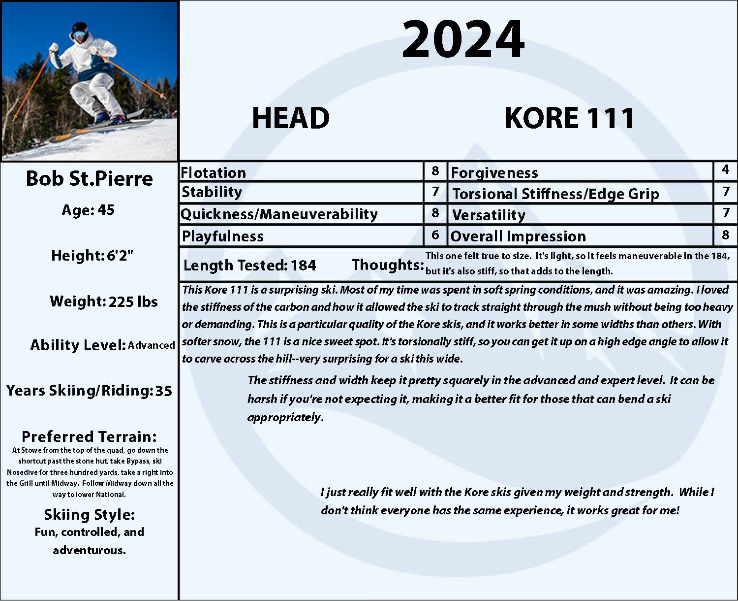 2024 Head Kore 111 Ski | SkiEssentials