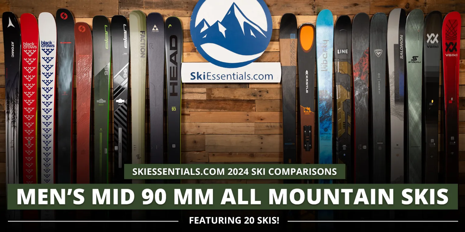 2024 Men's Mid-90mm All Mountain Ski Comparison Lead Image