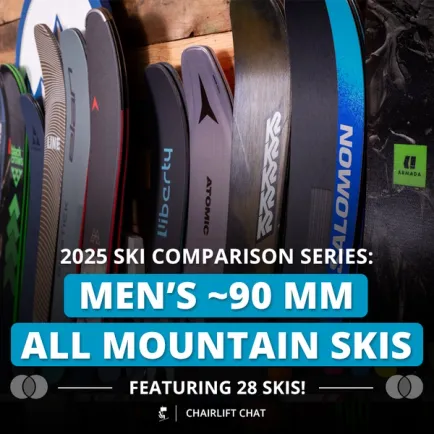 2025 Men's ~90mm All Mountain Ski Comparison