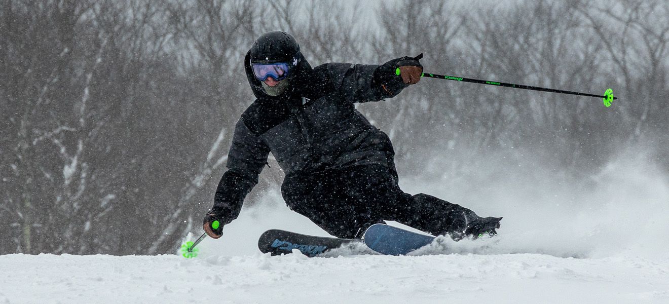 2023 Nordica Unleashed 98 Skis: Full Width Action Image 1
