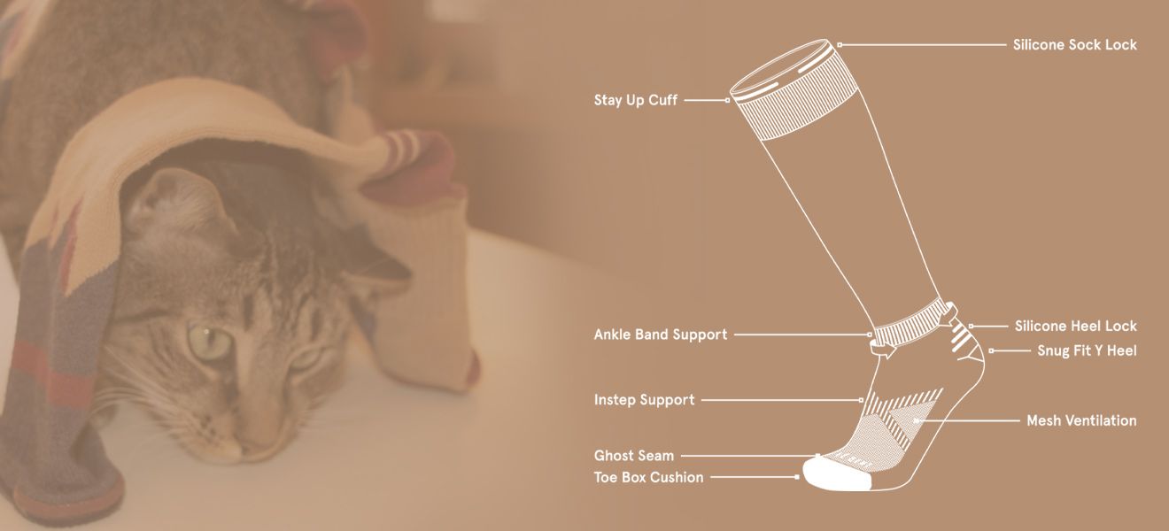 2021 Le Bent Cody Townsend Le Send Pro Model Sock Review: Sock Features Image
