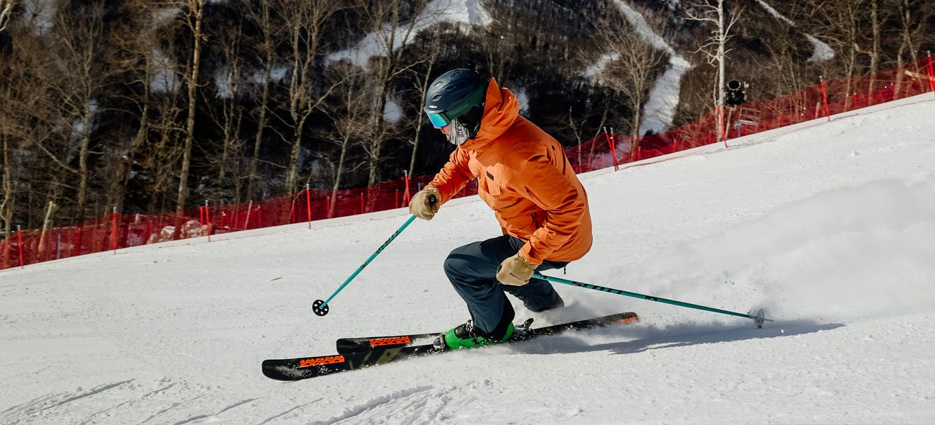 2023 K2 Mindbender 89 Ti Skis: Full Width Action Image 1