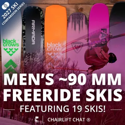 2027 Men's ~90 mm Freeride Ski Comparison