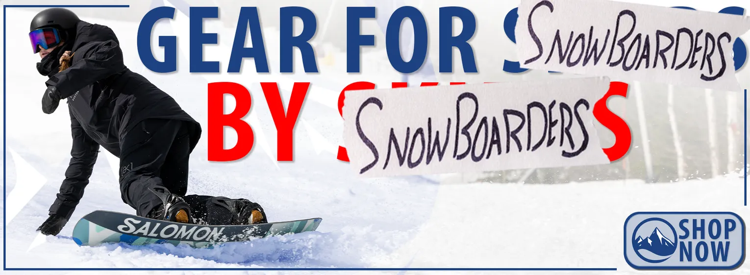 Gear for snowboarders by snowboarders activity page banner
